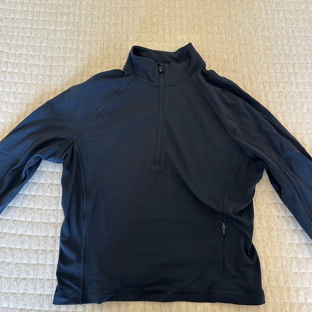 CRZ Yoga Navy blue cropped Quarter-Zip Pullover